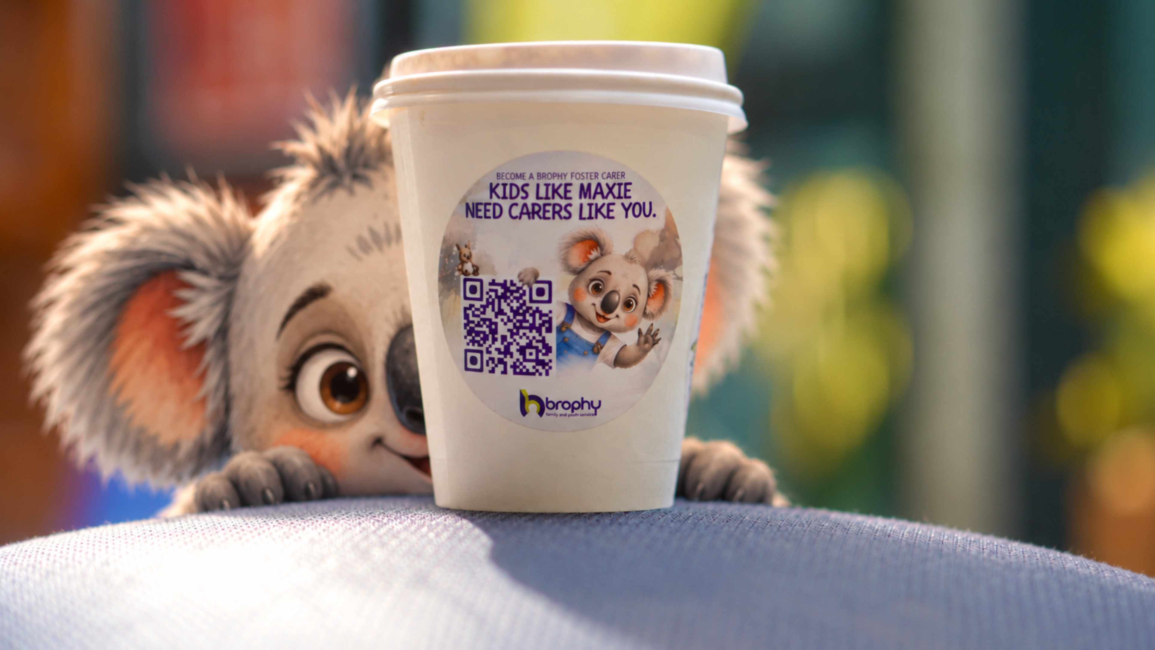 A cup of coffee with an important message this Foster Care Week
